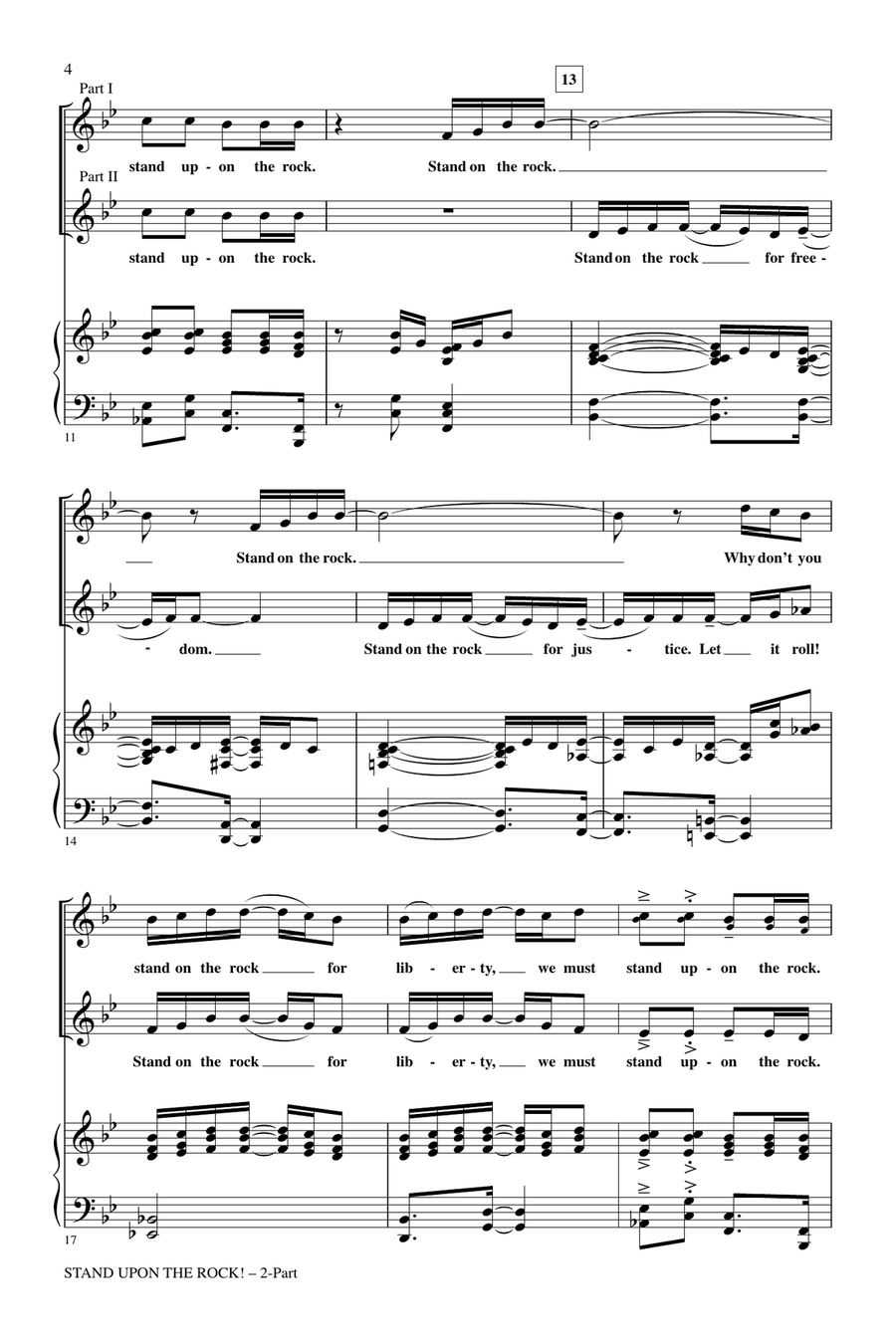 Stand Upon The Rock! 2-Part scores gallery preview page 2