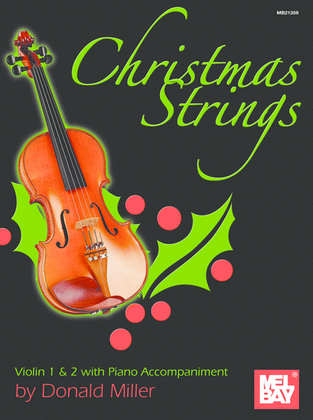 Book cover for Christmas Strings: Violin 1 & 2 With Piano Accompaniment
