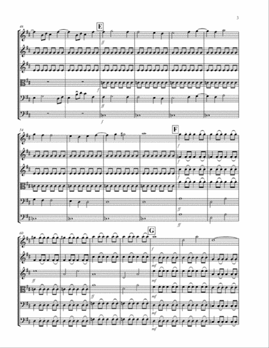 Summer Festival for Junior String Orchestra, score and VI, VII, VIII, Va, Vc, Cb parts with rehearsa String Orchestra scores gallery preview page 3