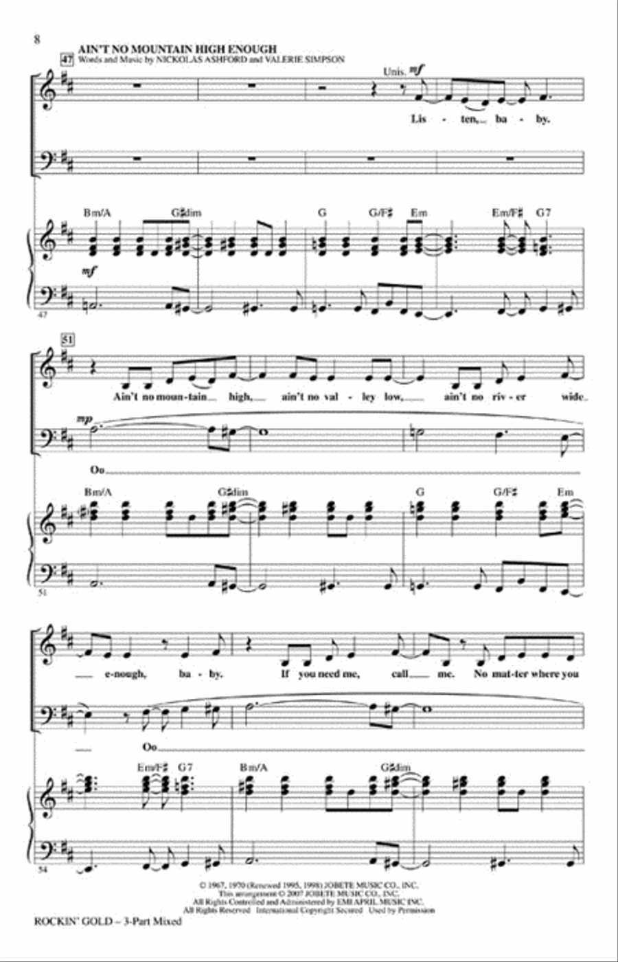 Rockin' Gold Rockin' Gold Choir scores gallery preview page 4