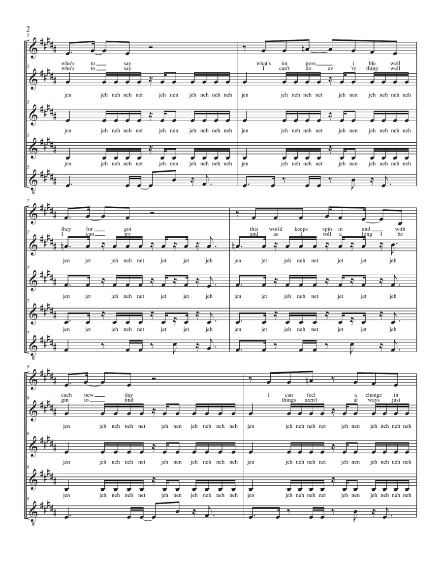 Upside Down from the Universal Pictures and Imagine Entertainment film CURIOUS GEORGE SSAA scores gallery preview page 2
