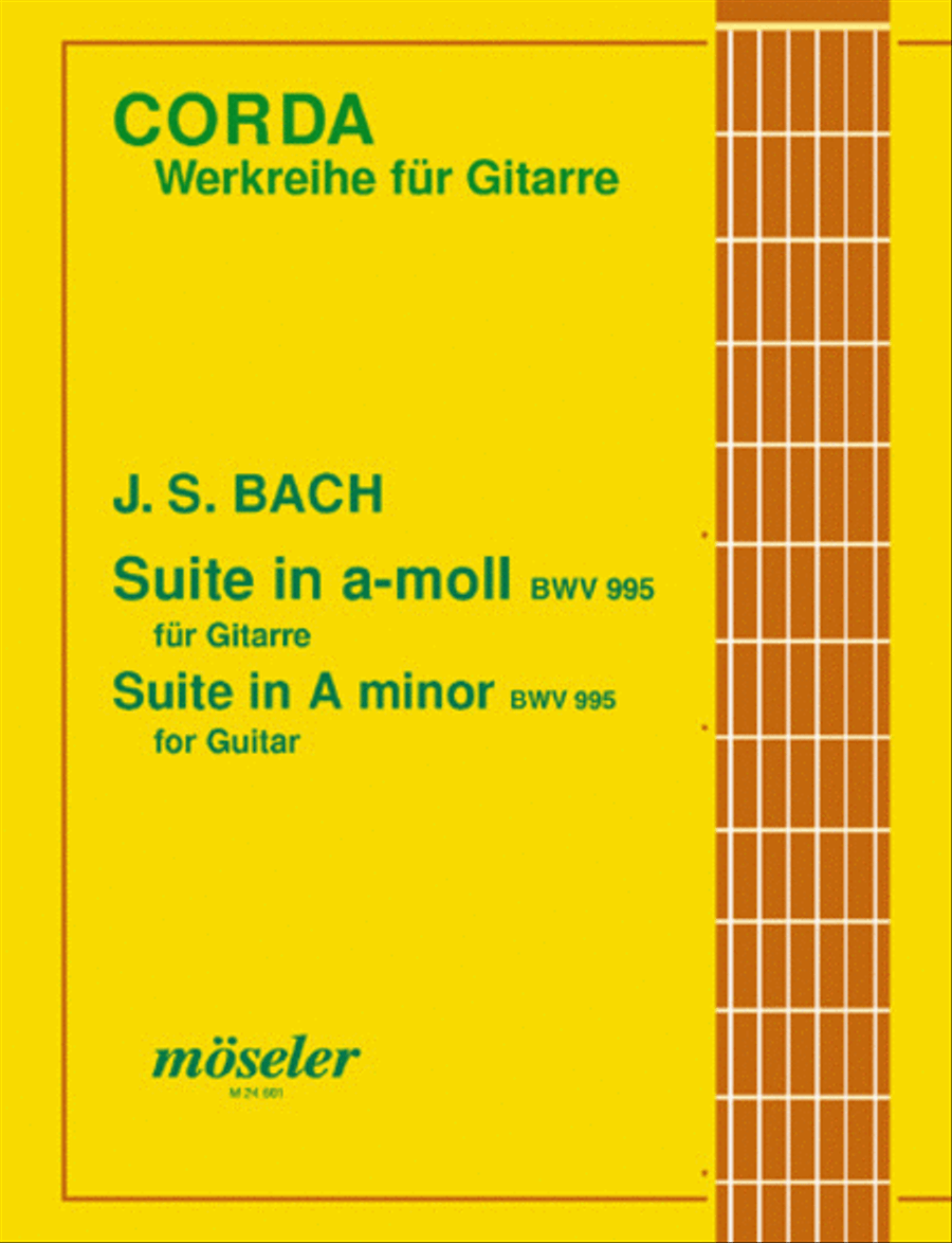 Suite a-Moll (orig. g-Moll) BWV 995 Classical Guitar scores gallery preview page 1