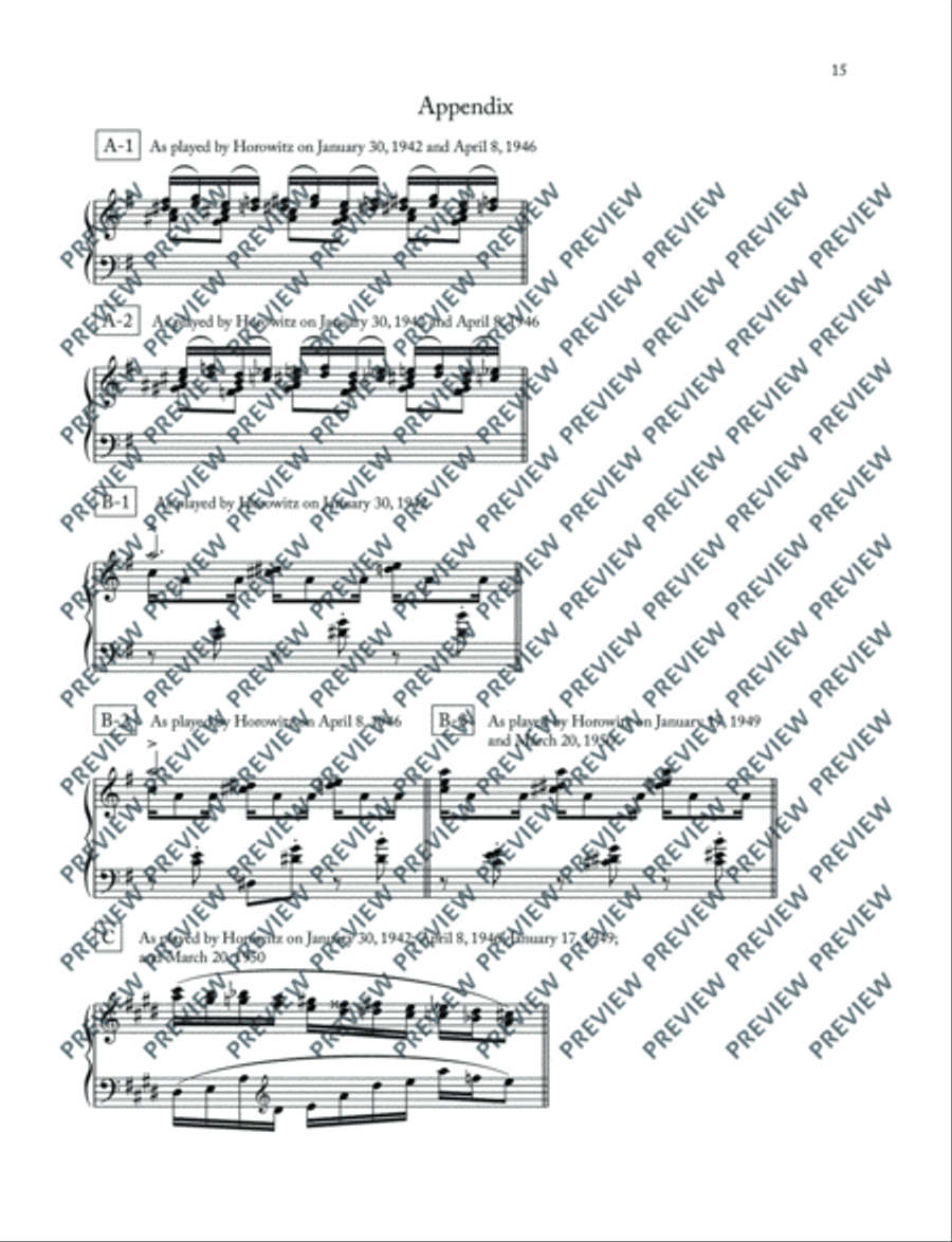 Carmen Variations Piano Solo scores gallery preview page 16