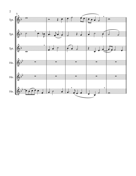 Sing Joyfully (Eb) (Brass Sextet) (3 Trp, 3 Hrn)