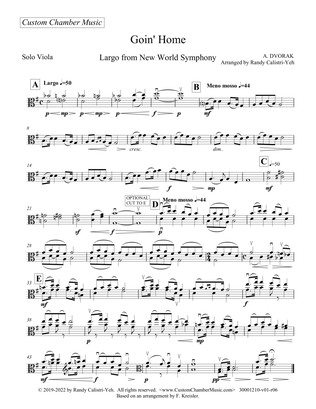 Dvorak Goin' Home (Largo from Symphony #9 "From the New World") (solo viola)