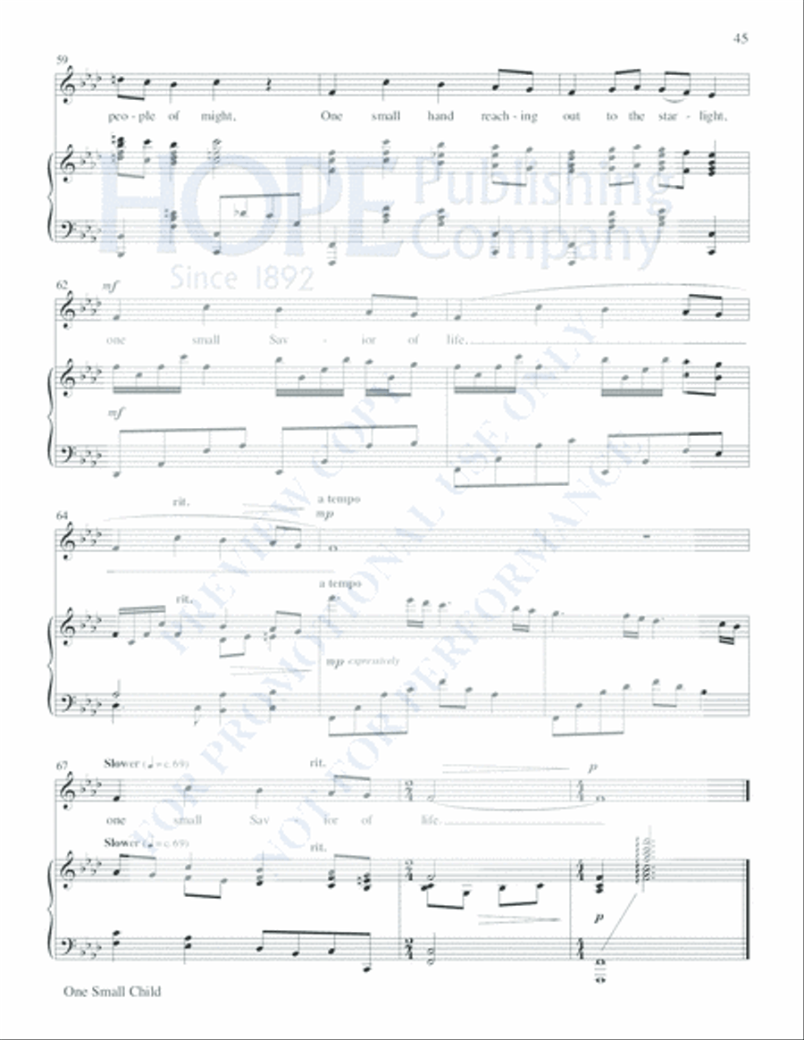 The Vocal Solos of Mark Hayes, Vol. 1 Voice Solo scores gallery preview page 10