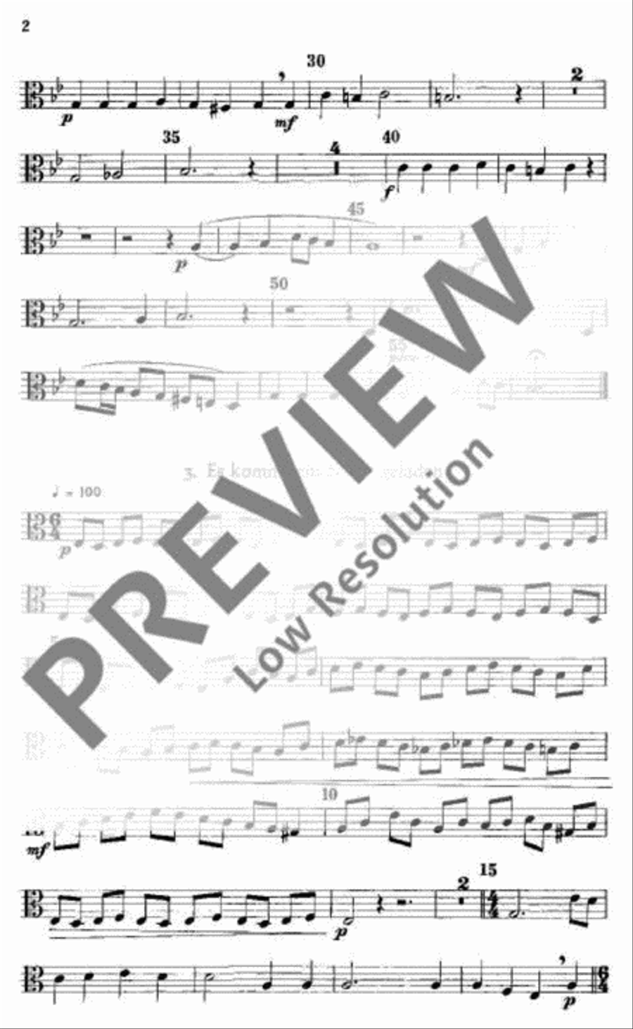 O Heiland, reiß die Himmel auf Choir scores gallery preview page 3