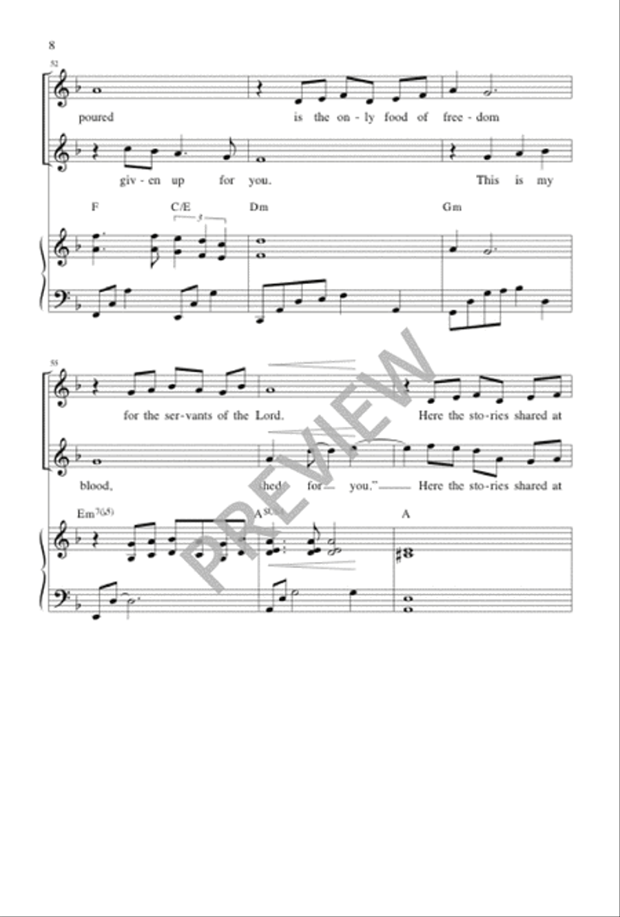 Will the Circle Be Unbroken? 2-Part scores gallery preview page 8