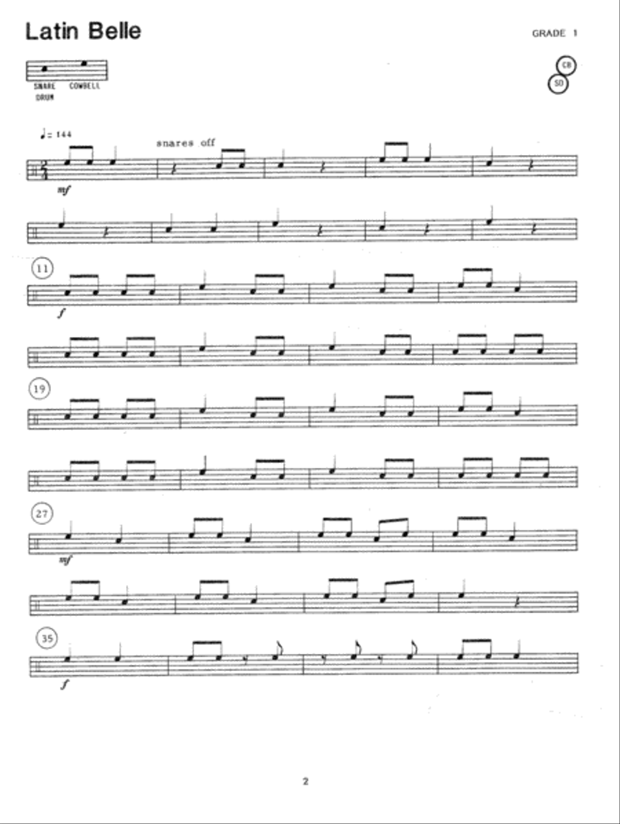 Multitudes: 24 Progressive Solos For The Multiple Percussionist Percussion scores gallery preview page 2