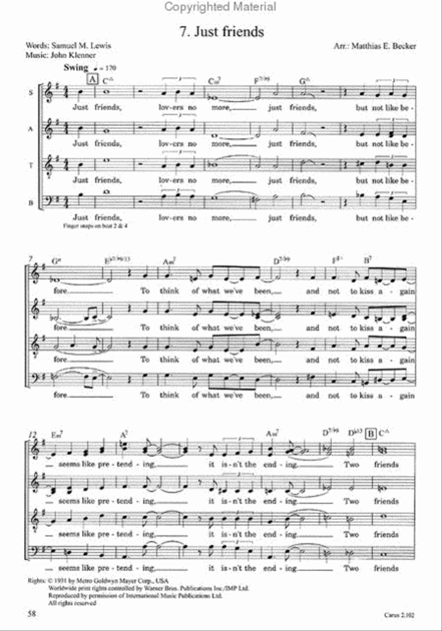 A Jazzy Dozen - Arrangements for Jazz and Pop Choir Choir scores gallery preview page 8