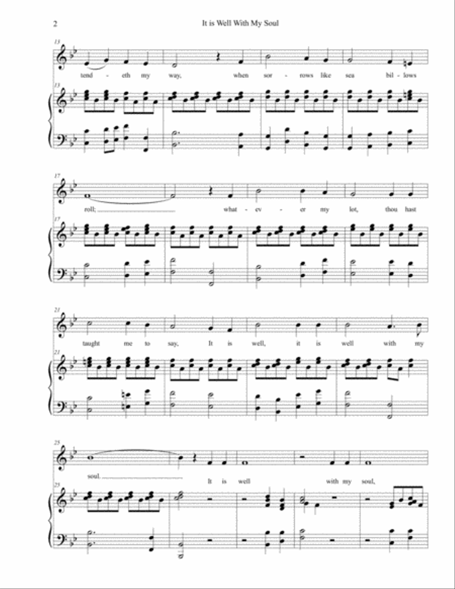 It is Well With My Soul High Voice scores gallery preview page 4