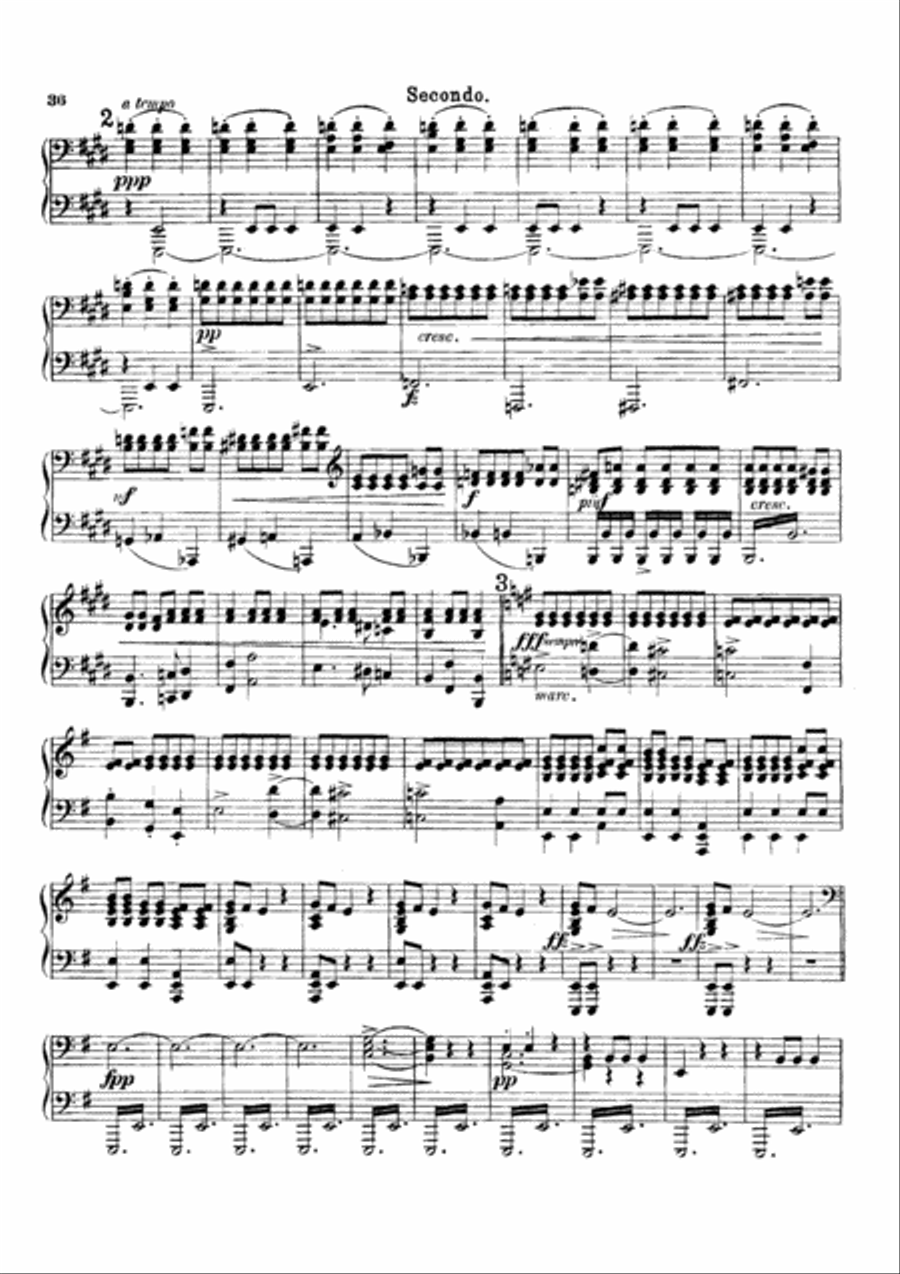 Dvorak Symphony No.9 III, IV, for piano duet(1 piano, 4 hands), PD806 1 Piano, 4-Hands scores gallery preview page 5