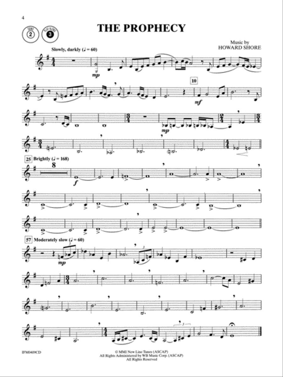 The Lord of the Rings - Instrumental Solos (Horn in F) Horn Solo scores gallery preview page 5