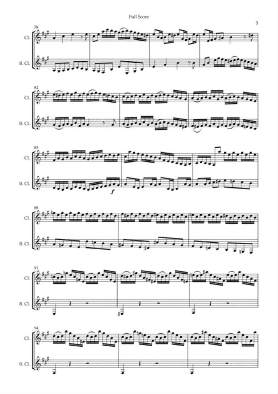 Bach sales clarinet concerto
