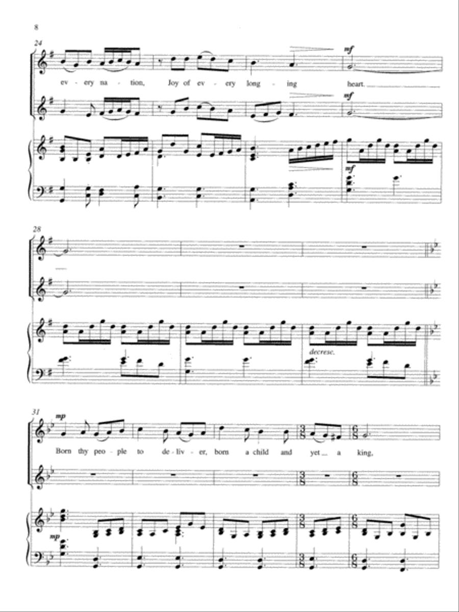 Vocal Duets for Christmas (2 Medium Voices) Medium Voice scores gallery preview page 24
