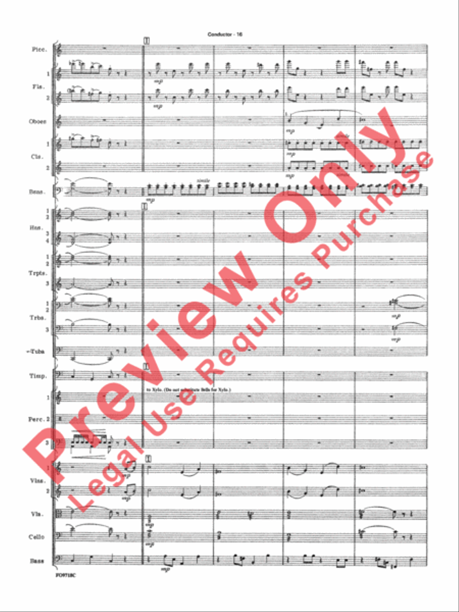 The Empire Strikes Back Medley Full Orchestra scores gallery preview page 19