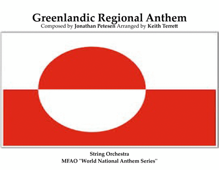 Greenlandic Regional Anthem for String Orchestra (MFAO World National Anthem Series) image number null