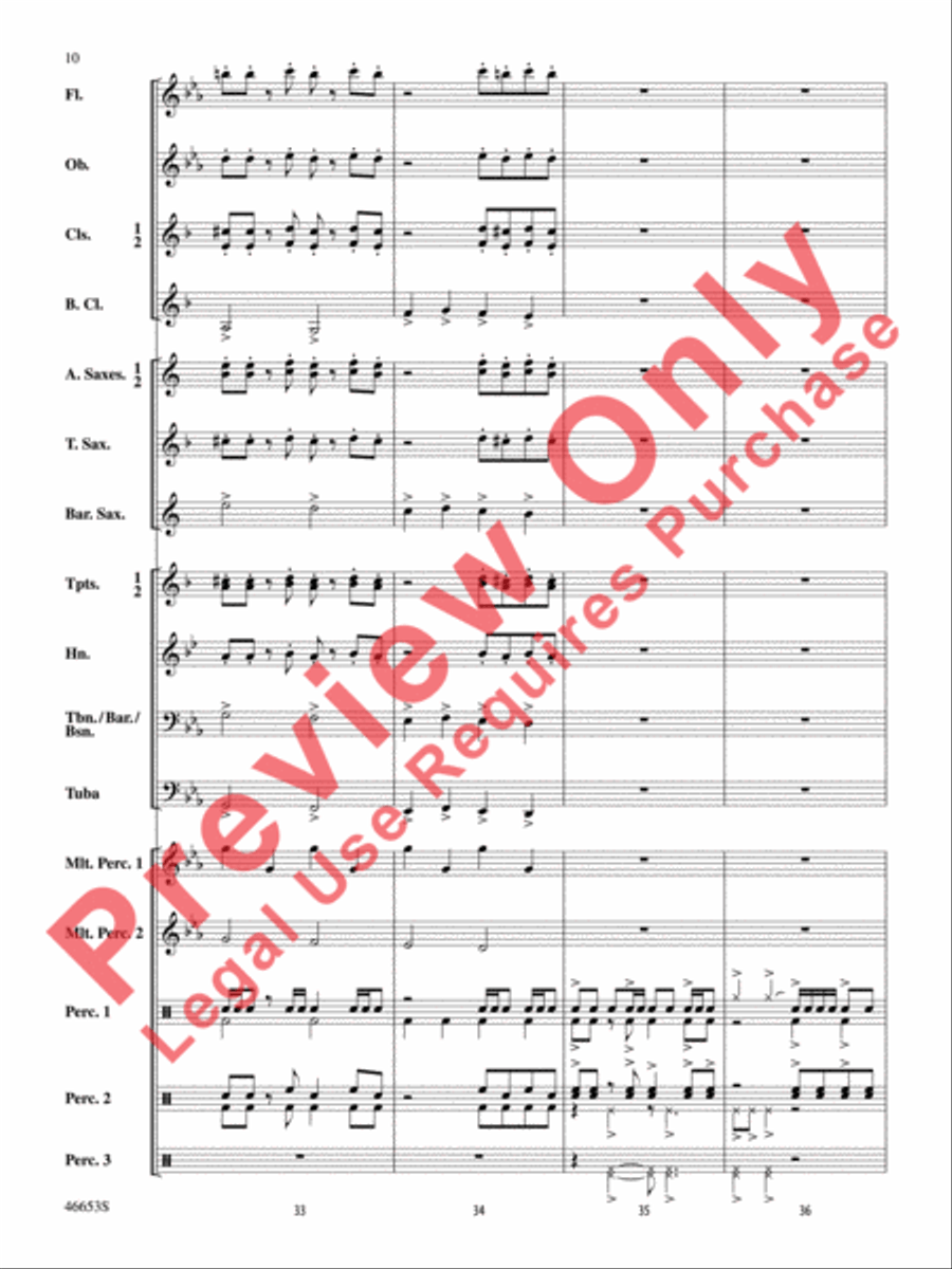 Flash! Concert Band scores gallery preview page 11