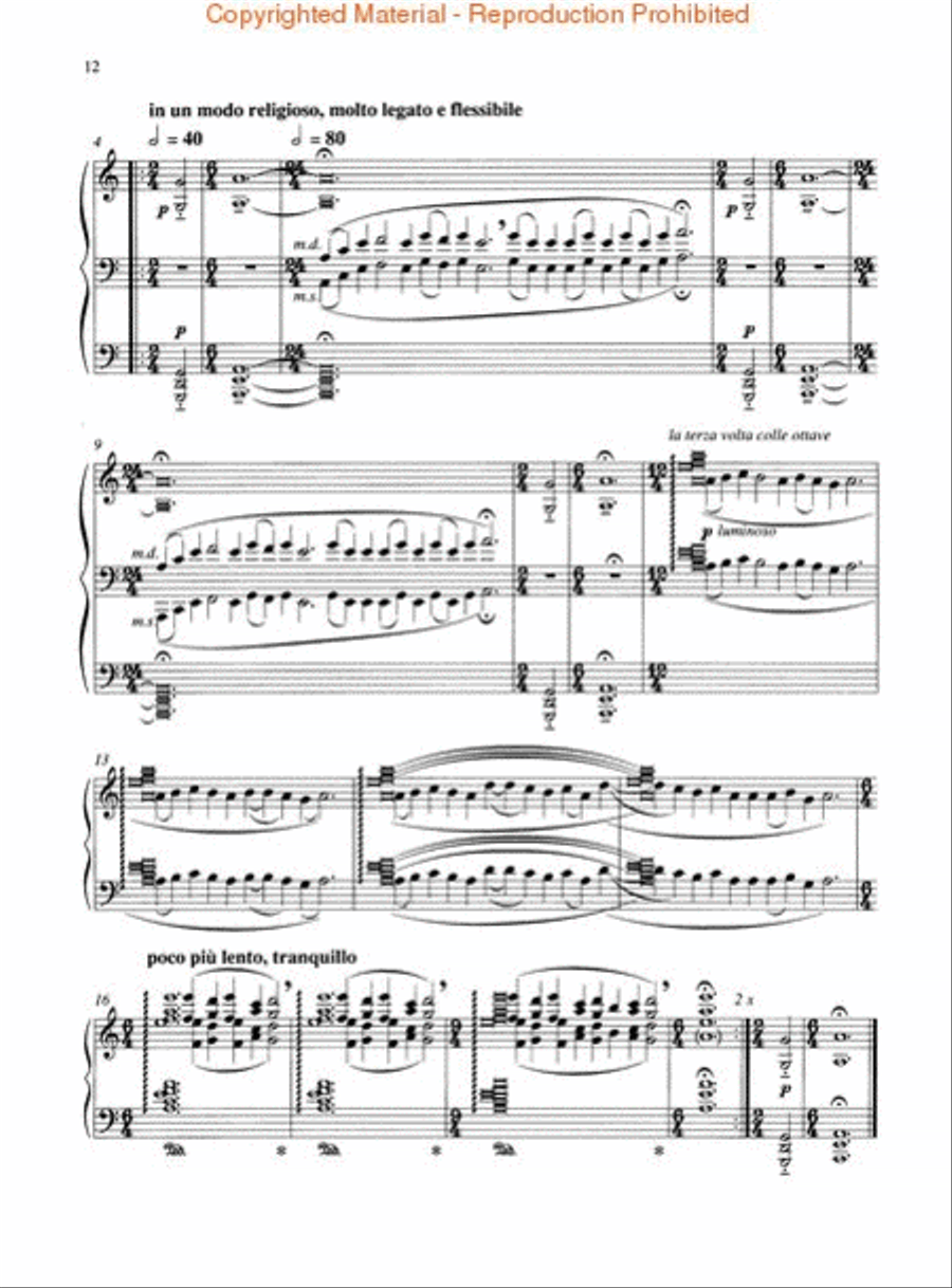 Carmina Burana Piano Solo scores gallery preview page 3
