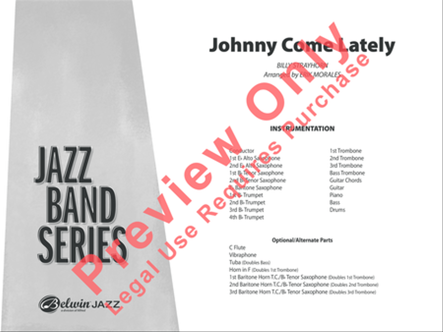 Johnny Come Lately Jazz Ensemble scores gallery preview page 2