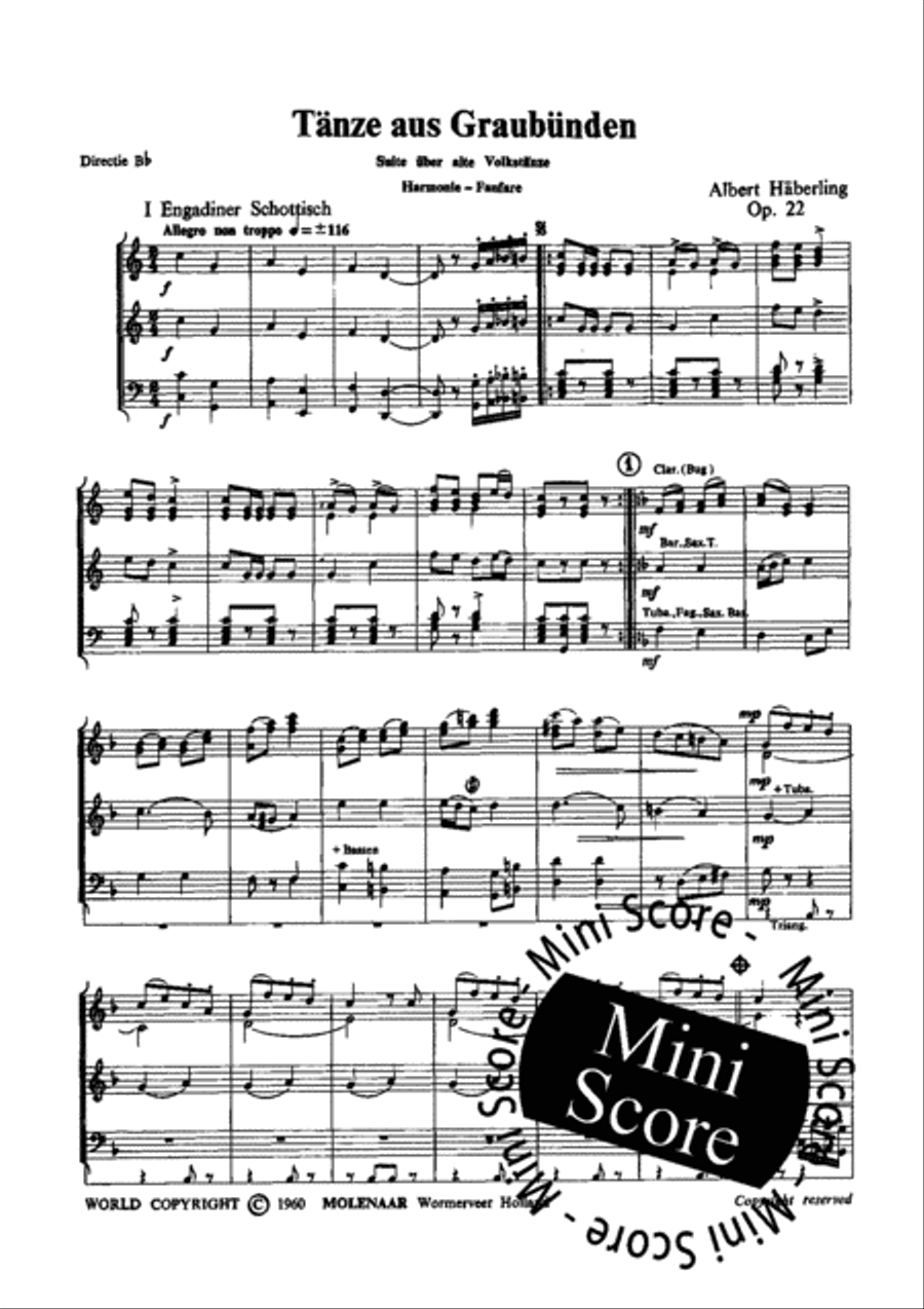 Tanze Aus Graubunden Concert Band scores gallery preview page 4