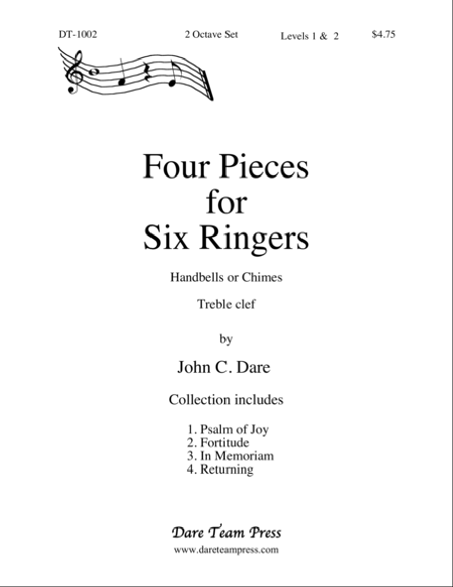 Four Pieces for Six Ringers 2-Octaves scores gallery preview page 1