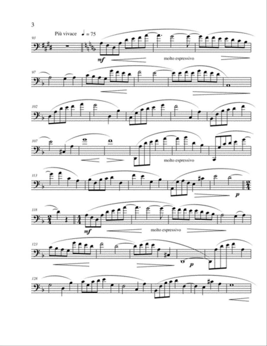 Riflessi for Cello Solo Riflessi for Cello Solo Cello Solo scores gallery preview page 3