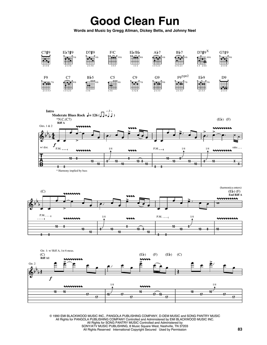 Good Clean Fun Acoustic Guitar scores gallery preview page 1