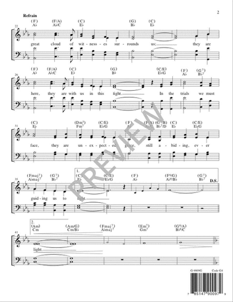 A Great Cloud of Witnesses - Guitar edition Guitar scores gallery preview page 3