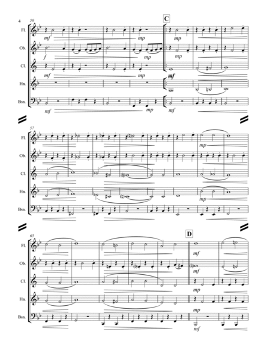 March – Entry of the Gladiators (for Woodwind Quintet) Woodwind Quintet scores gallery preview page 5