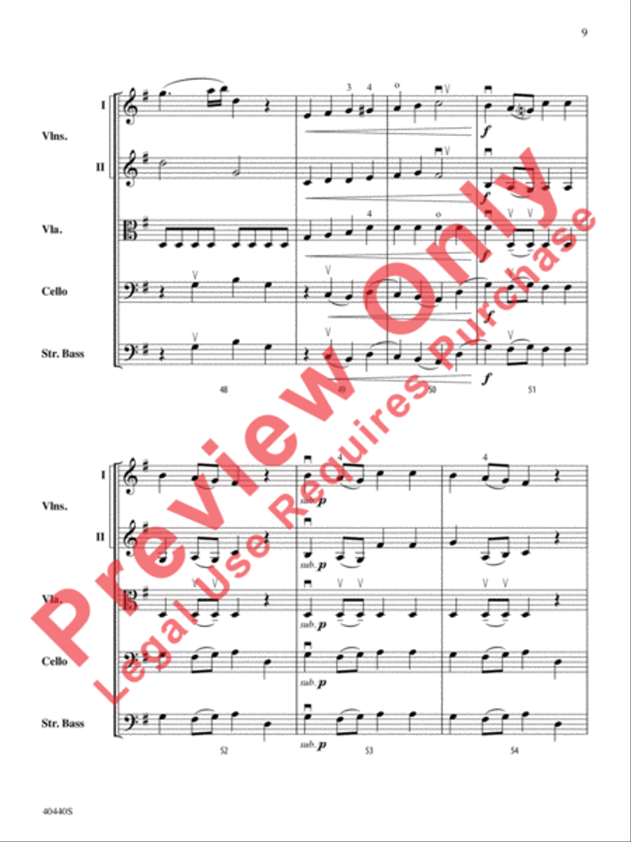 Symphony No. 29, K. 201 Symphony No. 29, K. 201 String Orchestra scores gallery preview page 10