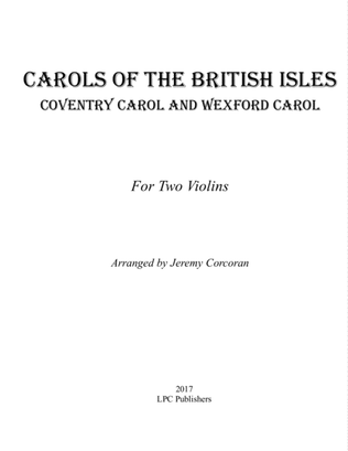 Book cover for Carols of the British Isles For Two Violins