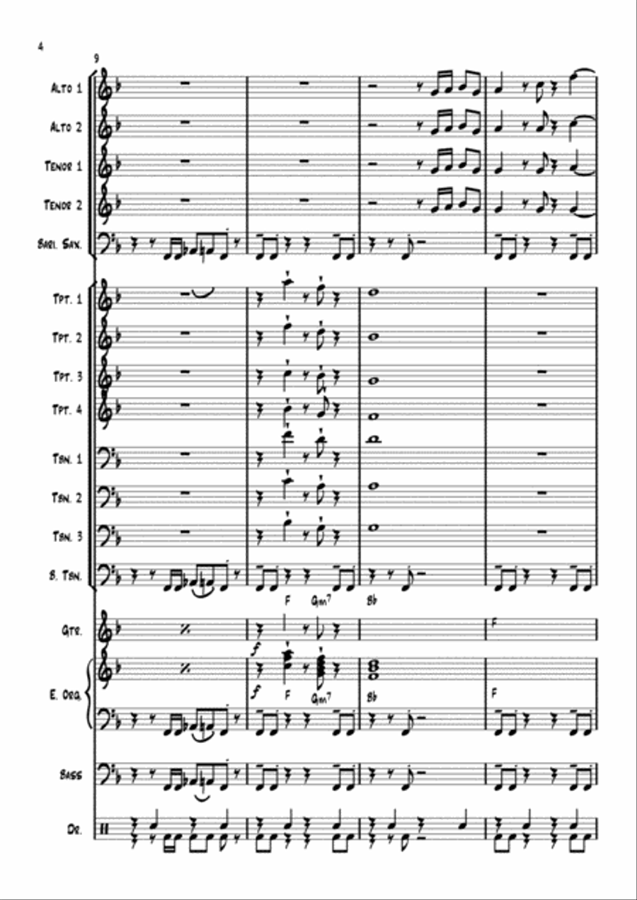 Kick it up Jazz Ensemble scores gallery preview page 4