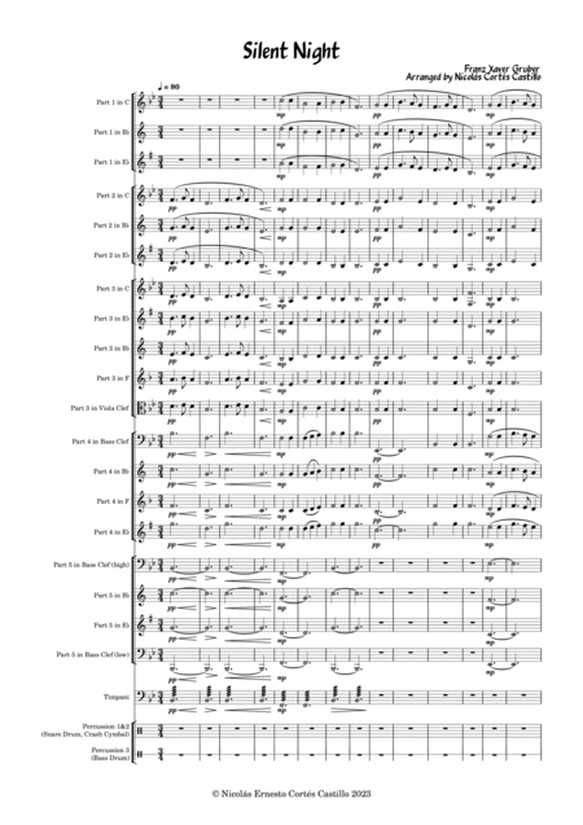 Silent Night, arranged for Flexible Instrumentation image number null
