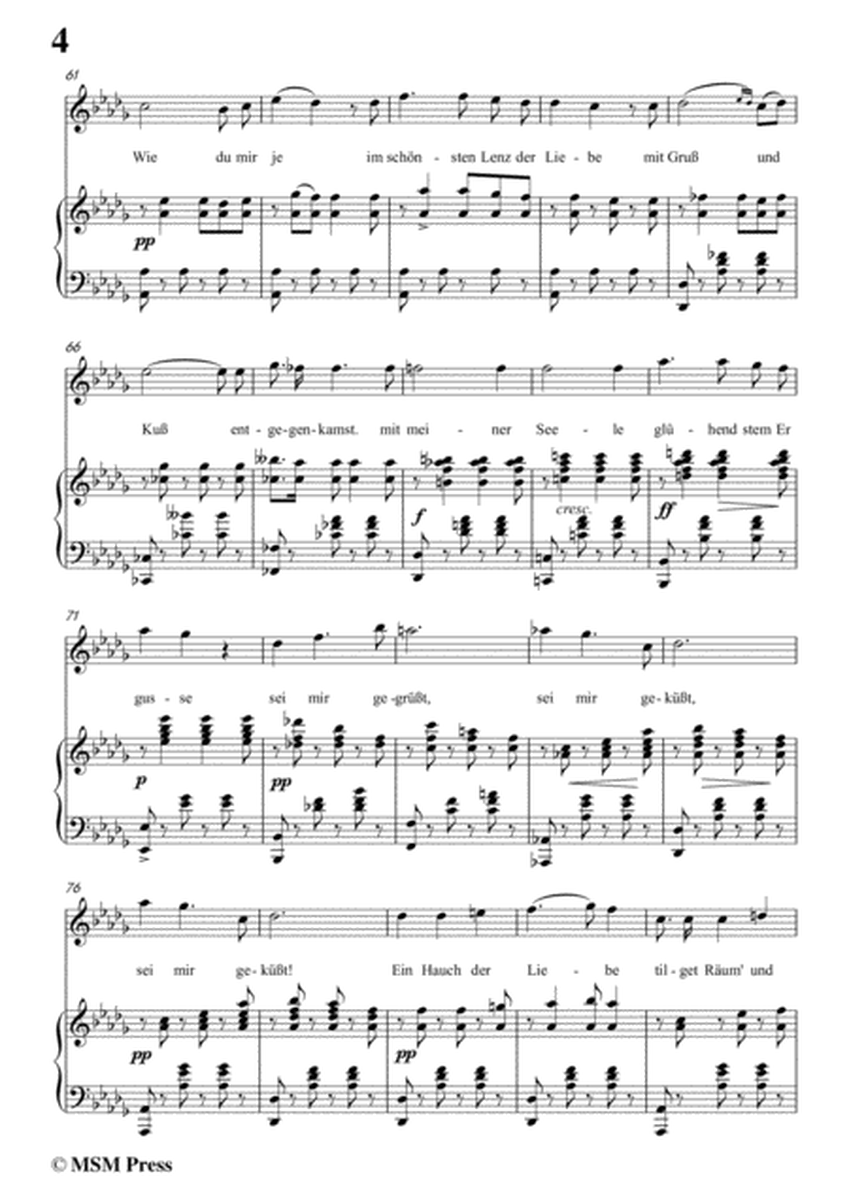 Schubert-Sei mir gegrüsst!,Op.20 No.1,in D flat Major,for Voice&Piano image number null