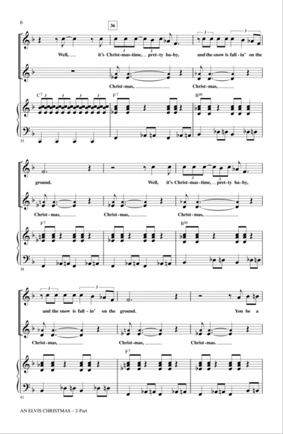 An Elvis Christmas 2-Part scores gallery preview page 5