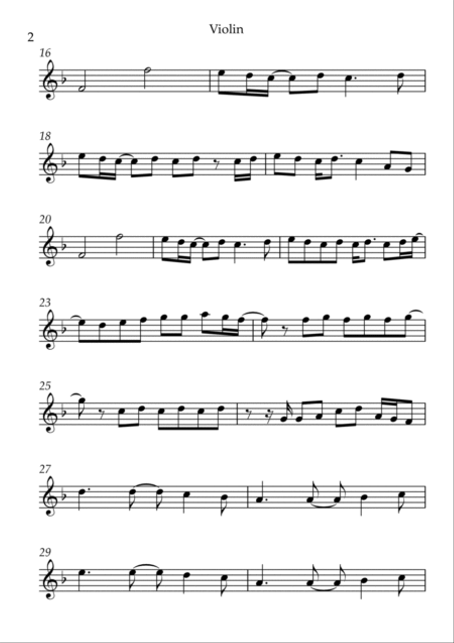 Starman Violin Solo scores gallery preview page 2