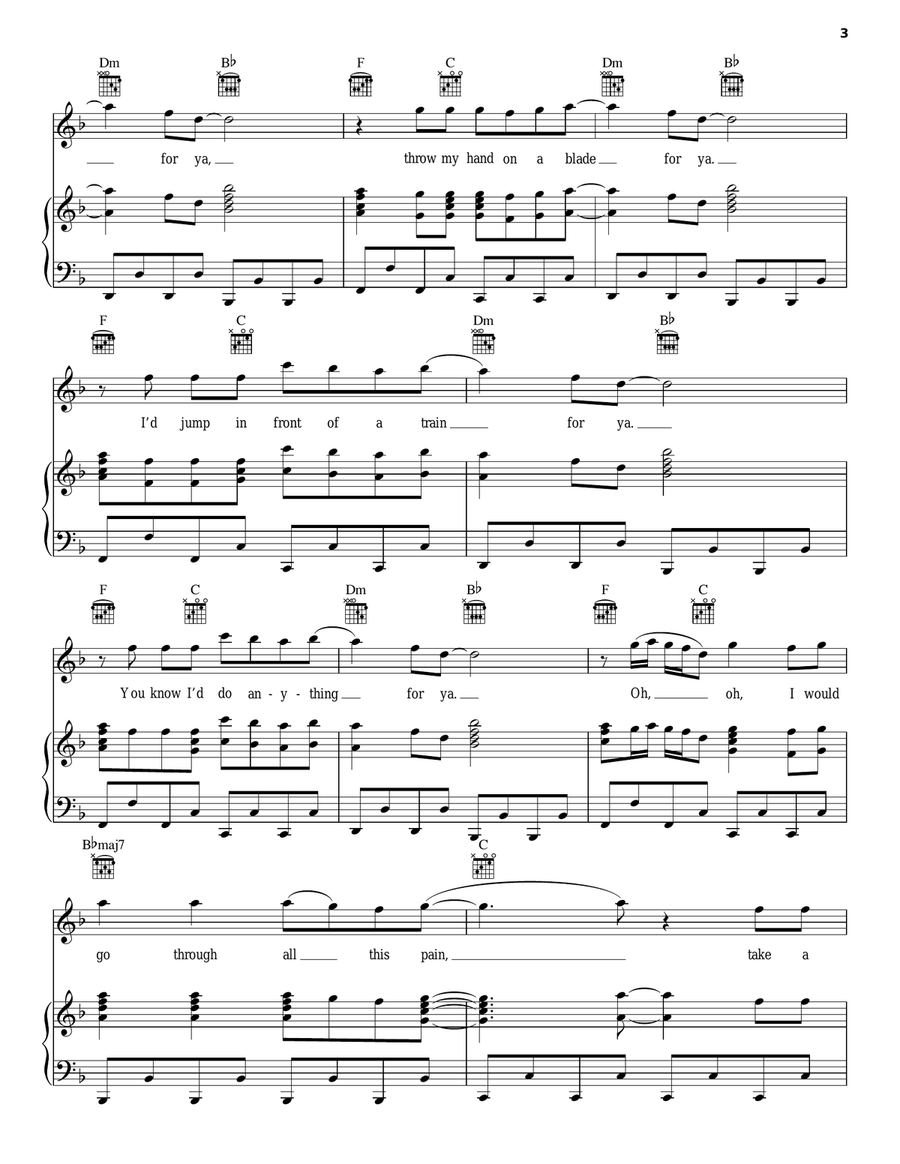 Grenade Grenade Acoustic Guitar scores gallery preview page 3