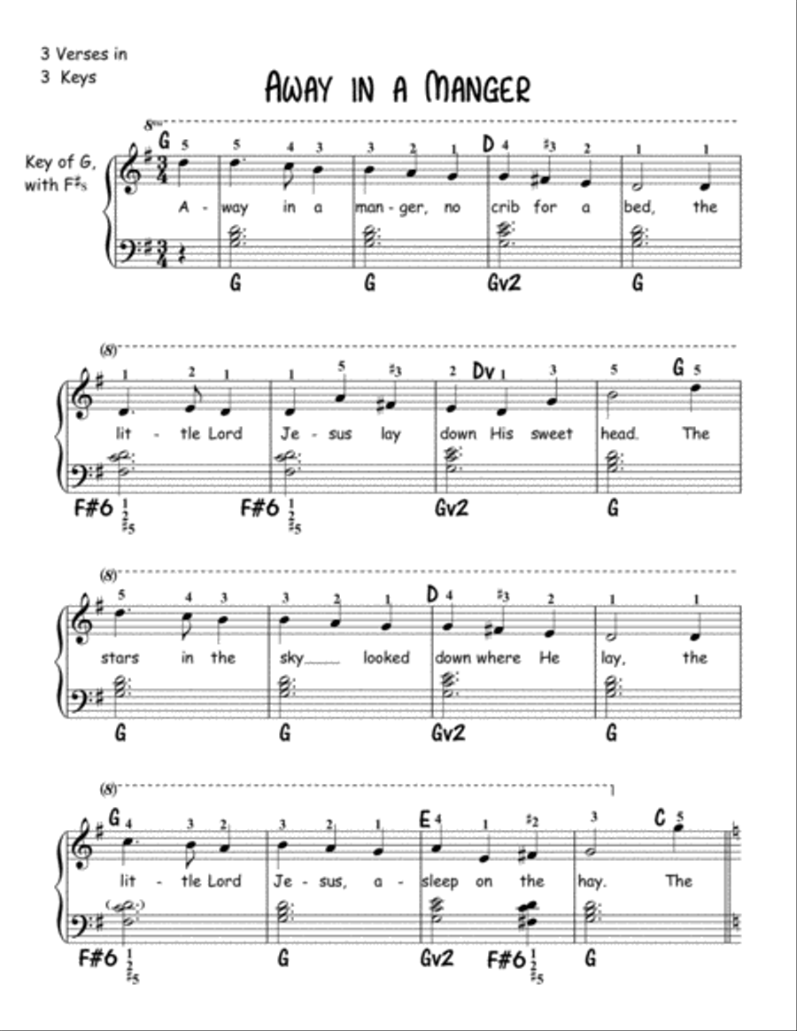 30 Christmas Piano Favorites for Third Year Piano Easy Piano scores gallery preview page 6