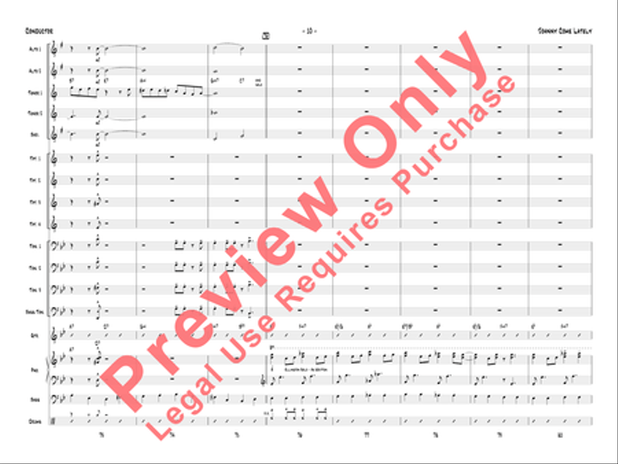 Johnny Come Lately Jazz Ensemble scores gallery preview page 13