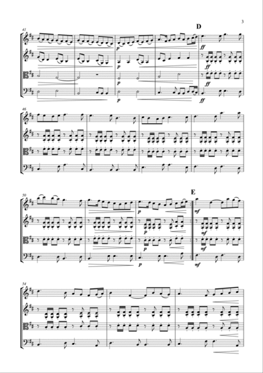 Northern Lights String Quartet scores gallery preview page 5
