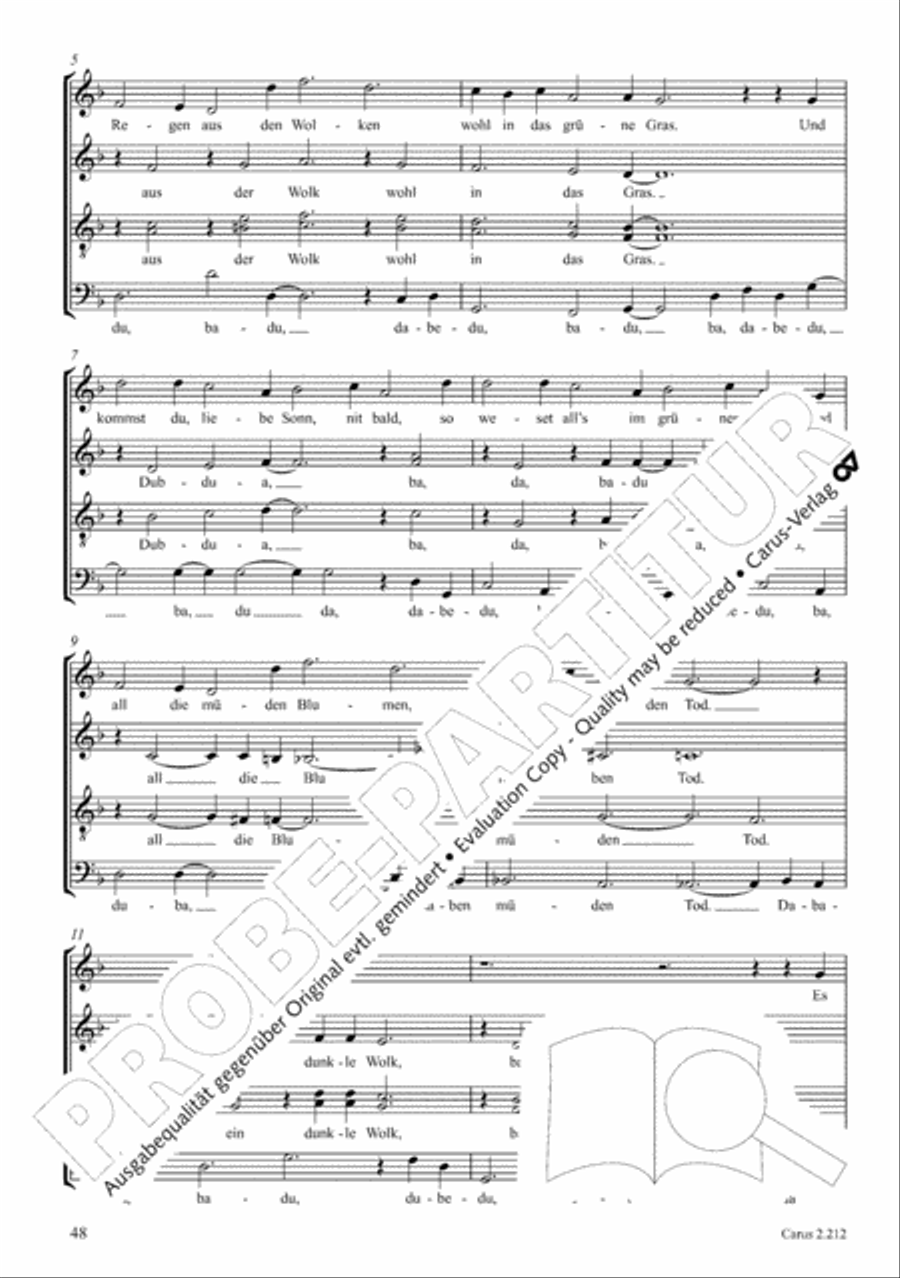 Love songs. Choral collection with CD 4-Part scores gallery preview page 40