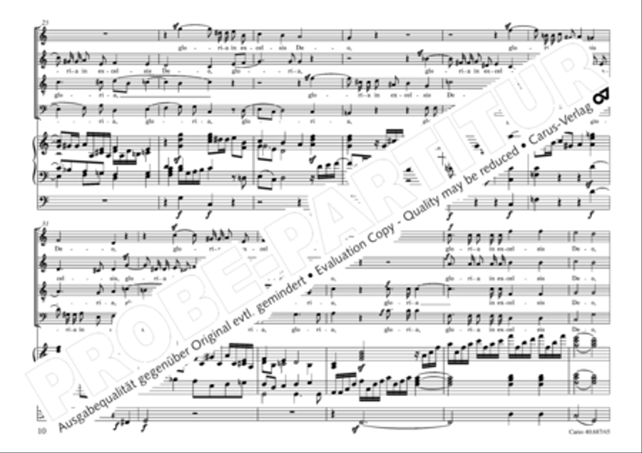 Missa sacra C Minor 4-Part scores gallery preview page 11