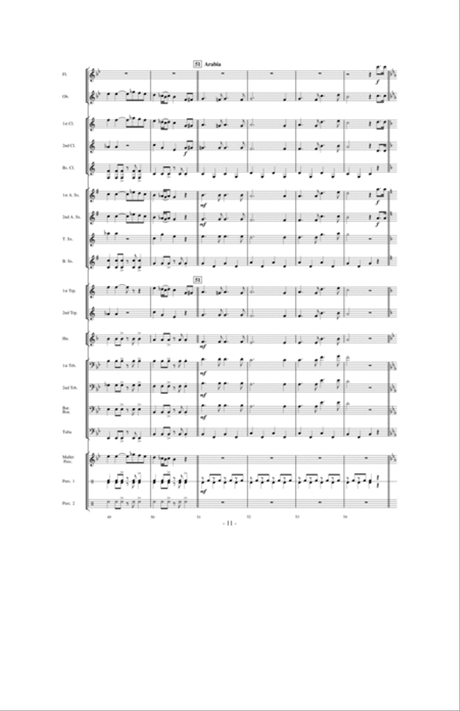 Around the World in 80 Measures Concert Band scores gallery preview page 10