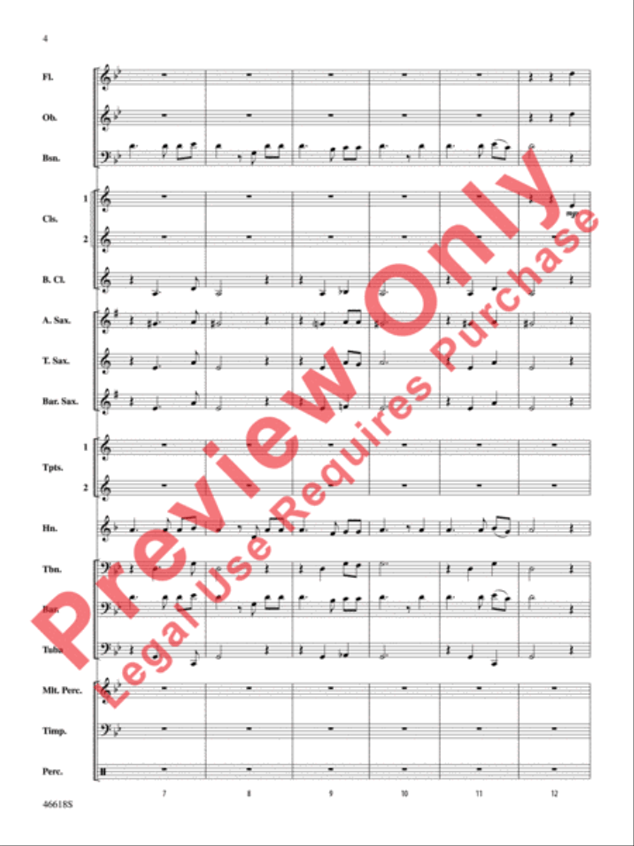 A Ralph Vaughan Williams Portrait Concert Band scores gallery preview page 5