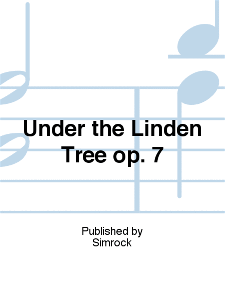 Under the Linden Tree op. 7 Medium Voice scores gallery preview page 1