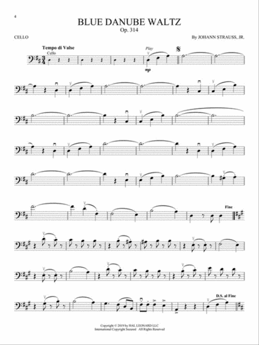 Great Classical Themes Cello scores gallery preview page 3