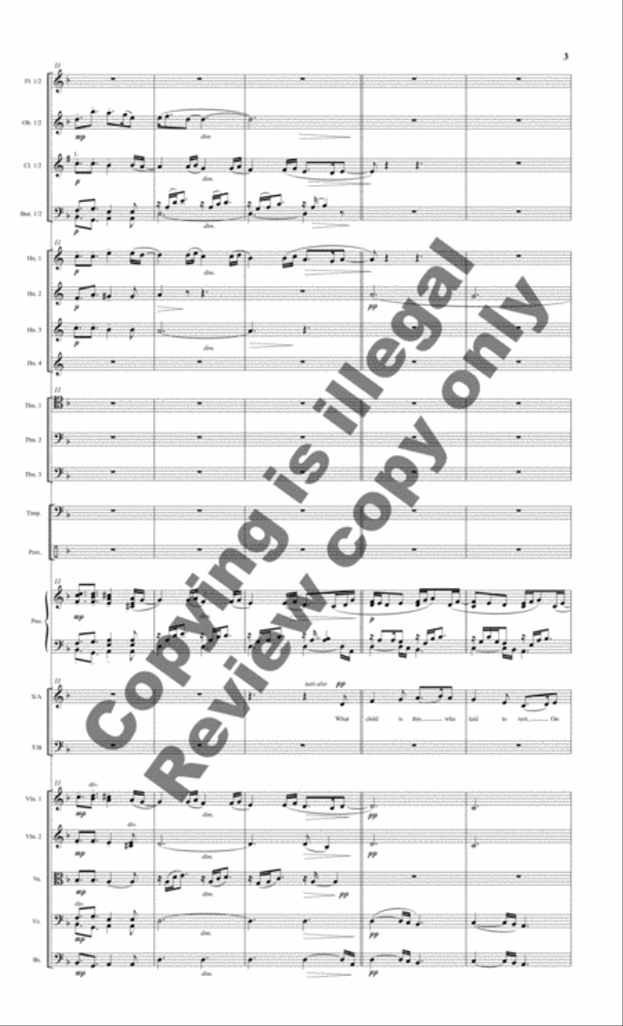 What Child is This? (Full Score) 4-Part scores gallery preview page 10