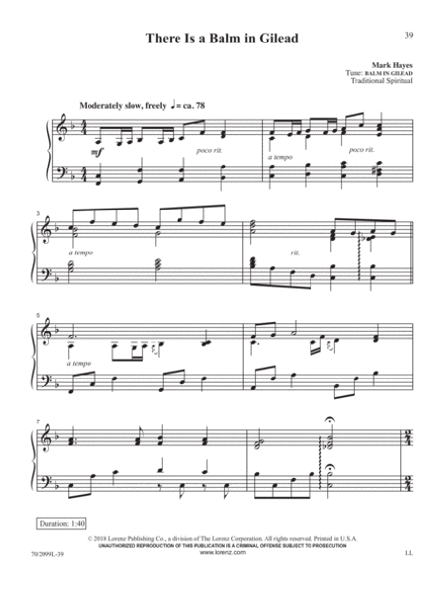 Mark Hayes Miniatures, Vol. 2 Piano Solo scores gallery preview page 13