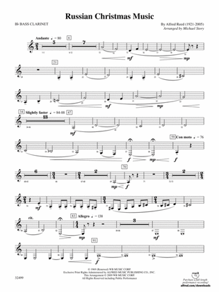 Russian Christmas Music: B-flat Bass Clarinet